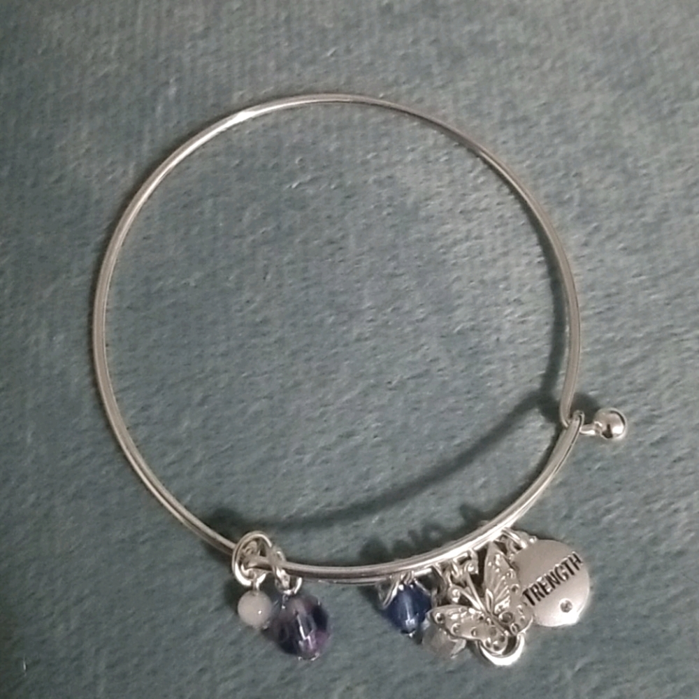 Silver Strength accent bracelet